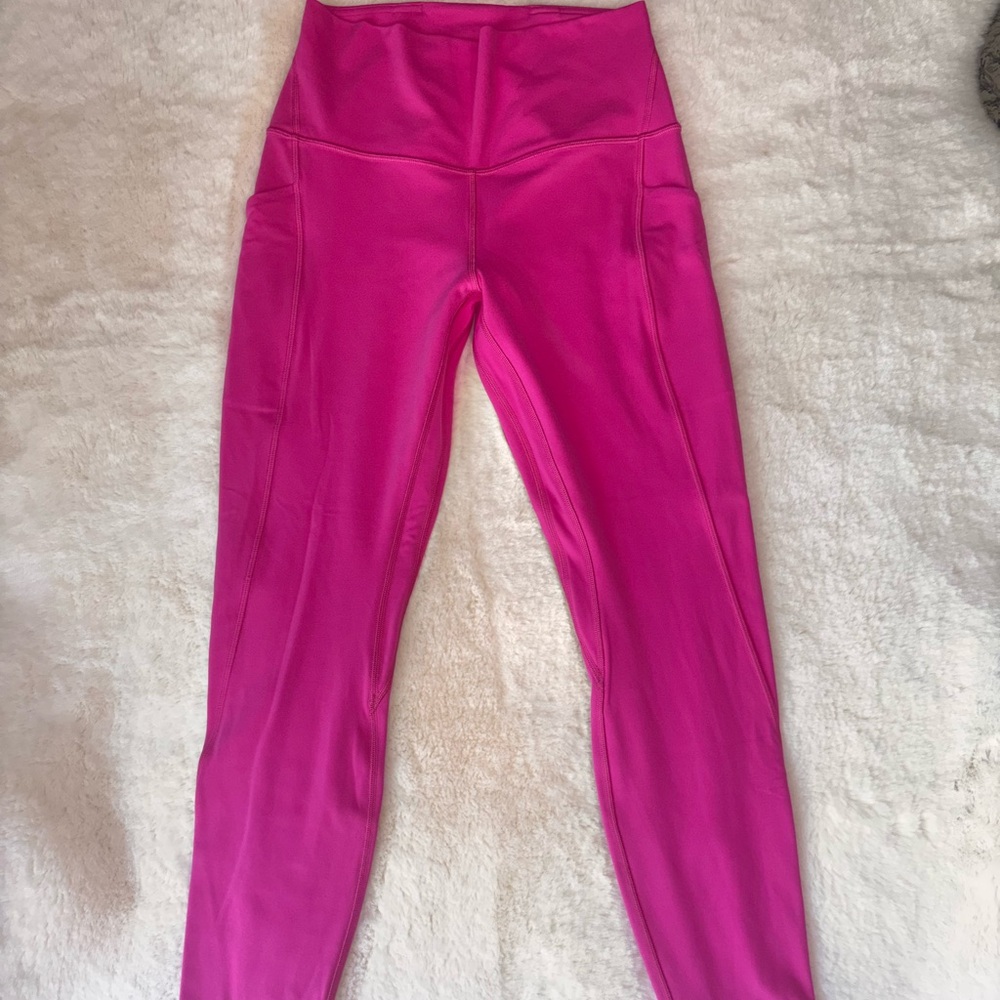 Vibrant Pink High-Waisted Leggings